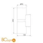 Уличный настенный светильник Elektrostandard Liberty LED 35124/U черный a060094 - Фото 2