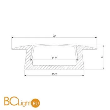 Встраиваемый алюминиевый профиль для светодиодной ленты Elektrostandard LL-2-ALP a041812 - Фото 9