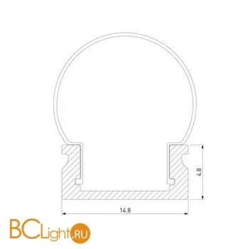 Накладной алюминиевый профиль для светодиодной ленты Elektrostandard LL-2-ALP a041815 - Фото 4