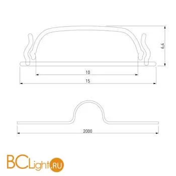 Гибкий алюминиевый профиль для светодиодной ленты Elektrostandard LL-2-ALP a043144 - Фото 1