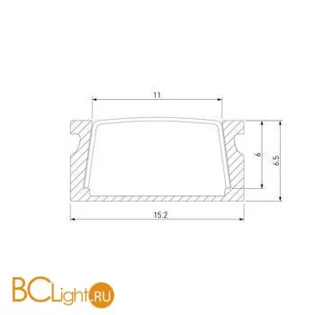 Накладной алюминиевый профиль белый для светодиодной ленты Elektrostandard LL-2-ALP006 LL-2-ALP006 a053620 - Фото 2