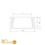 Накладной алюминиевый профиль белый для светодиодной ленты Elektrostandard LL-2-ALP006 LL-2-ALP006 a053620 - Фото 2