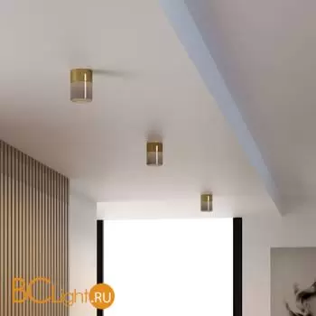 Спот Elektrostandard Lumen 25047/LED 10W 4000К латунь/дымчатый a064708 - Фото 0