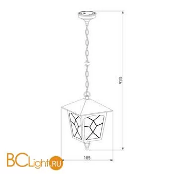 Уличный подвесной светильник Elektrostandard Lyra GL 1012H a043124 - Фото 2