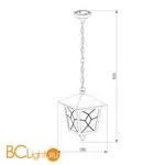 Уличный подвесной светильник Elektrostandard Lyra GL 1012H a043124 - Фото 2