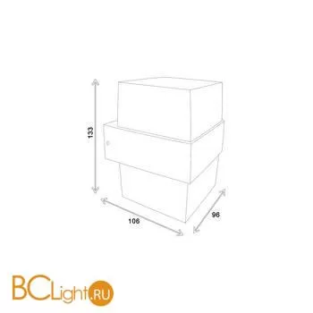 Уличный настенный светодиодный светильник Elektrostandard Maul 1519 TECHNO LED чёрный a048170 - Фото 3