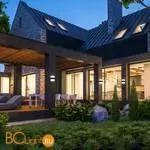 Уличный настенный светодиодный светильник Elektrostandard Maul 1519 TECHNO LED чёрный a048170 - Фото 0