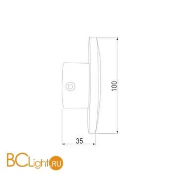 Настенный светильник Elektrostandard Mini Disc MRL LED 1126 черный жемчуг a061713 - Фото 1