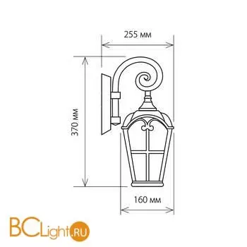 Уличный настенный светильник Elektrostandard Mira Mira D черное золото a025301 - Фото 0