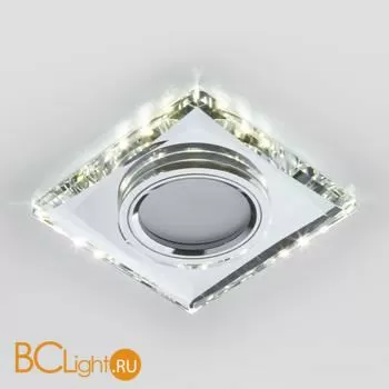 Встраиваемый светильник Elektrostandard mirror 2230 MR16 SL зеркальный/серебро a044299 - Фото 1