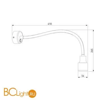 Бра Elektrostandard Molly MRL LED 1015 серебро a043984 - Фото 1