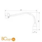 Бра Elektrostandard Molly MRL LED 1015 серебро a043984 - Фото 1