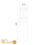 Садово-парковый фонарь Elektrostandard Nimbus 35126/F серый a055642 - Фото 2