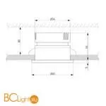 Встраиваемый светильник Elektrostandard Nuta 25026/LED 7W 4200K SL серебро a056782 - Фото 0