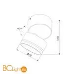 Уличный настенный светильник Elektrostandard OKKO 35157/U черный a061142 - Фото 2