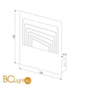 Бра Elektrostandard Onda MRL LED 1024 чёрный a051816 - Фото 0