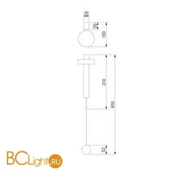 Бра Elektrostandard Orco 40112/LED черный a057590 - Фото 2