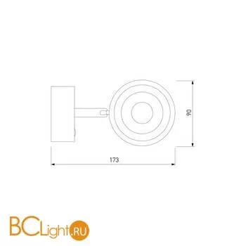 Бра Elektrostandard Oriol MRL LED 1018 черный a047880 - Фото 3