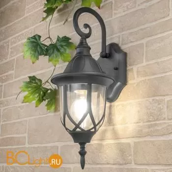 Уличный настенный светильник Elektrostandard Orion черный a025002 - Фото 1