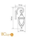 Уличный настенный светильник Elektrostandard Orion черный a025002 - Фото 2