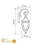 Уличный настенный светильник Elektrostandard Orion Orion черное золото a025001 - Фото 2
