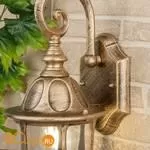 Уличный настенный светильник Elektrostandard Orion Orion черное золото a025001 - Фото 1