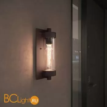 Уличный настенный светильник Elektrostandard Pipe 35151/D коричневый a058496 - Фото 0