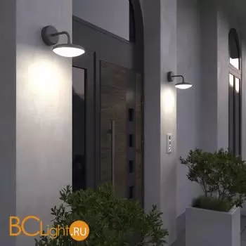 Уличный настенный светильник Elektrostandard Portal new 35162/D серый a063025 - Фото 1