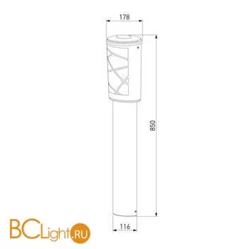 Садово-парковый фонарь Elektrostandard Premier GL 1017F a039861 - Фото 1