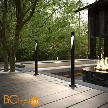 Фонарный столб Elektrostandard Recess new 35177/F черный a067382 - Фото 0