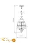 Уличный подвесной светильник Elektrostandard Regul GLXT-1475H a031950 - Фото 0