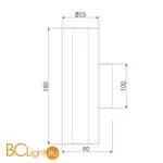 Настенный светильник Elektrostandard Ribs MRL 1017 черный a058986 - Фото 3