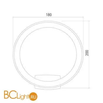 Настенный светильник Elektrostandard Ring 1710 TECHNO LED черный a054933 - Фото 5