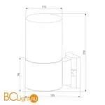 Уличный настенный светильник Elektrostandard Roil 35125/U a055630 - Фото 4