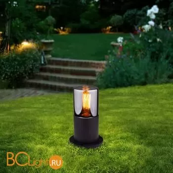 Ландшафтный светильник Elektrostandard Roil чёрный/дымчатый плафон IP54 35125/S a055632 - Фото 0