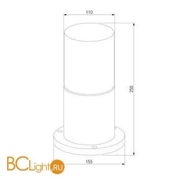 Ландшафтный светильник Elektrostandard Roil чёрный/дымчатый плафон IP54 35125/S a055632 - Фото 3