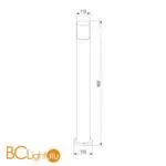 Ландшафтный светильник Elektrostandard Roil IP54 чёрный/дымчатый плафон 35125/F a055638 - Фото 5