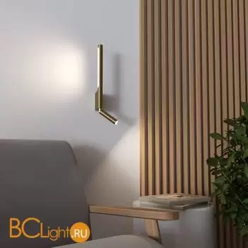 Настенный светильник Elektrostandard Sarca new 40111/LED латунь a066401 - Фото 3