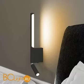 Настенный светильник Elektrostandard Sarca new 40111/LED черный a063692 - Фото 3