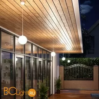 Уличный подвесной светильник Elektrostandard Sfera 35158/H белый a061033 - Фото 0