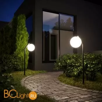 Садово-парковый фонарь Elektrostandard Sfera 35158/F черный a061128 - Фото 2