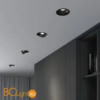 Встраиваемый светодиодный светильник 6W 4200K чёрный 25083/LED a062944 - Фото 1