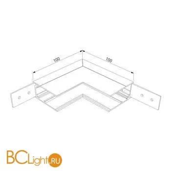 Slim Magnetic Коннектор угловой внутренний для накладного шинопровода белый 85091/00 a061238 - Фото 1