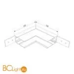 Slim Magnetic Коннектор угловой внутренний для накладного шинопровода белый 85091/00 a061238 - Фото 1