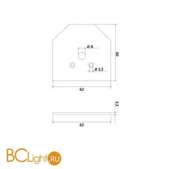Заглушки для шинопровода в натяжной потолок (черный) (2 шт.) Elektrostandard Slim Magnetic 85125/00 a062152 - Фото 0