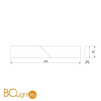 Настенный светильник Elektrostandard Snip 40107/LED белый a055429 - Фото 3
