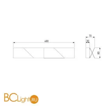 Настенный светильник Elektrostandard Snip 40116/LED темно-серый a058287 - Фото 2
