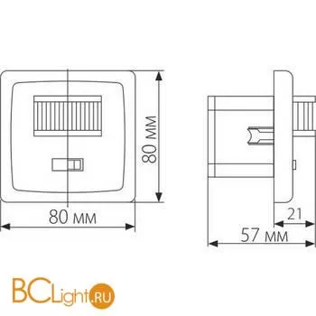 Инфракрасный датчик движения 9m 1-1,8m 800W IP20 160° SNS-M-01 белый a026128 - Фото 5