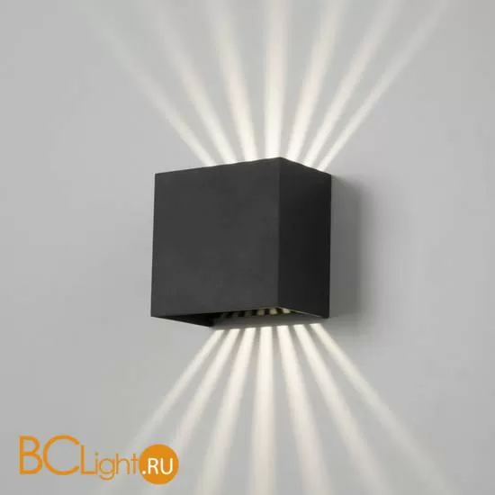 Уличный настенный светильник Elektrostandard Sole 35149/D черный