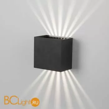 Уличный настенный светильник Elektrostandard Sole 35149/D черный a058892 - Фото 2